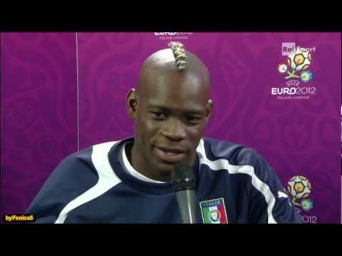 Mario Balotelli intervistato dopo Germania - Italia 1 - 2 (europei 2012)