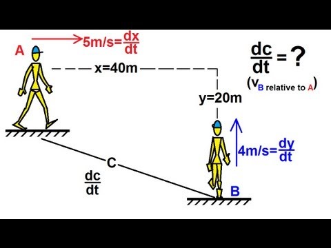 Physics - Mechanics: Relative Velocity (3 of 10) Perpendicular Motion