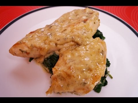 Chicken & Spinach in a White Wine Sauce: Chicken Florentine Recipe: Dishin' With Di Kometa Video #25