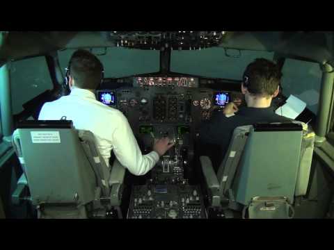 Flying Boeing 737-CL: full flight cockpit video (Part 2) - Baltic Aviation Academy