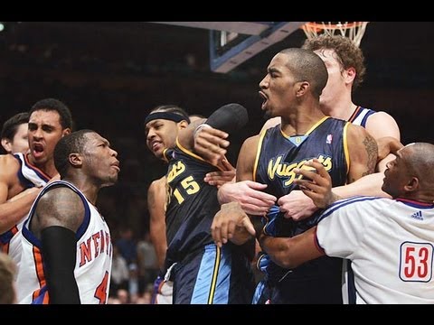 Knicks vs. Nuggets Brawl/Fight In FULL (December 6th 2006 - 12/6/06)