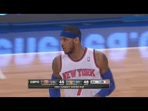 LA Lakers vs New York Knicks | January 26, 2014 | 1st Half Highlights | NBA 2013-2014 Season