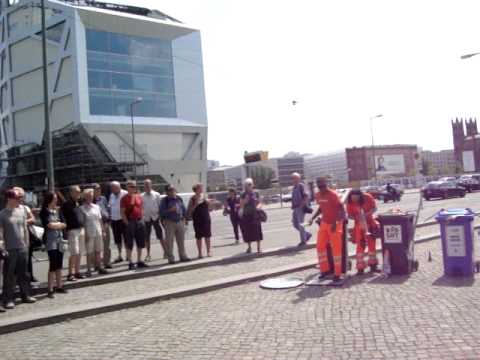 Another street play on Garbage disposal in Berlin during MESM Study Tour to Europe