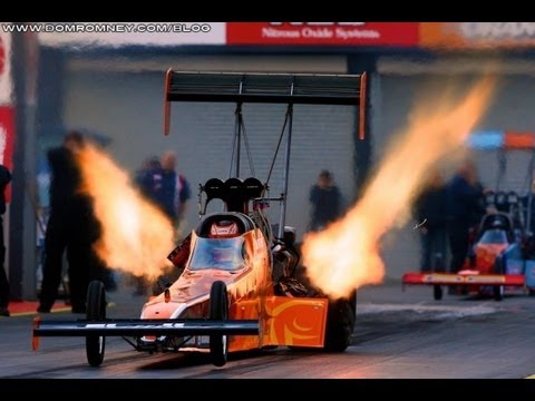 AMAZING NIGHT TIME Top Fuel Dragsters - Santapod