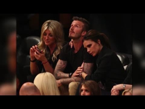 Victoria and David Beckham's PDA - Splash News