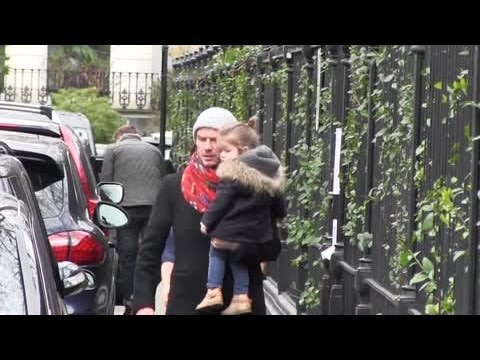 David Beckham Says Daughter Harper Could Be a Footballer - Splash News