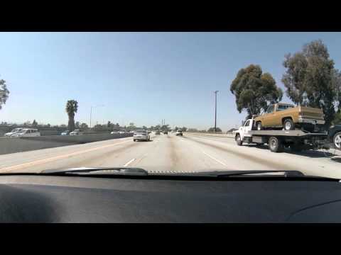 Driving from San Diego to Los Angeles Interstate 5 and Interstate 405