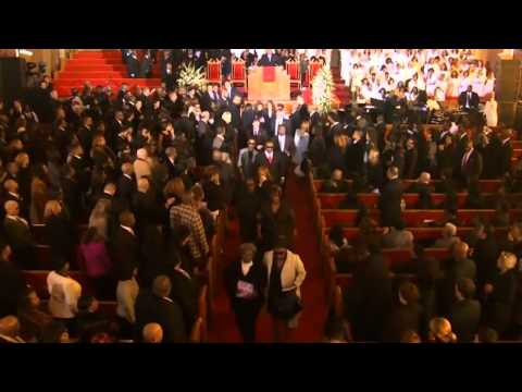 End of Whitney Houston's Funeral on I will always love you