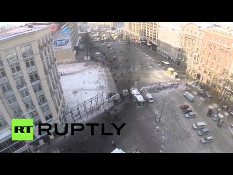 Drone footage: Divided Kiev