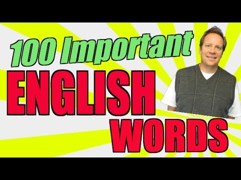 Basic English Speaking: Learn the 100 Most Important Words and Pronunciation