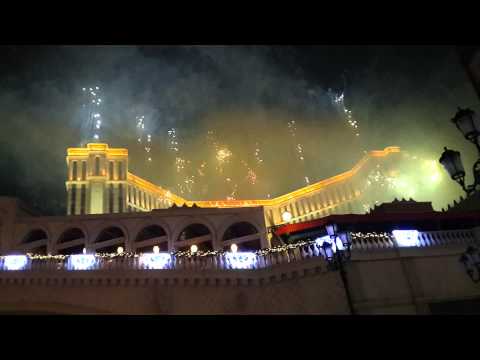 Sands Cotai & Venetian Macau 2014 fireworks