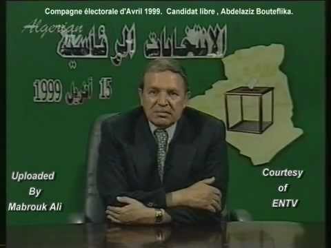 ALGERIE Abdelaziz Bouteflika - Candidat libre - Compagne électorale 1999