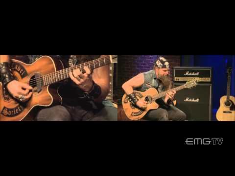 Zakk Wylde unbelievable acoustic guitar shred on EMGtv