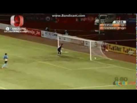 Penalti Shaka Bangura , Persija Vs Army United 1-0 , Trofeo persija 2013