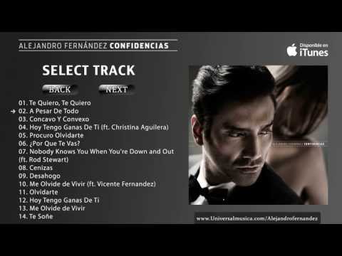 Alejandro Fernandez - Confidencias Album Preview