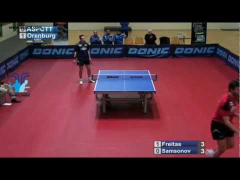 Vladimir Samsonov vs Marcos Freitas[ECL 2011/2012]