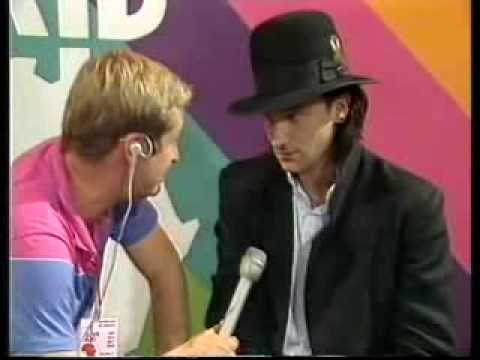 Roger Taylor (Queen) & Bono (U2) Live Aid interviews 1985