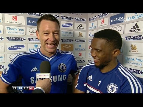 Chelsea 3-1 Man Utd - Samuel Eto'o Speaks French While John Terry Translates - Funny Interview