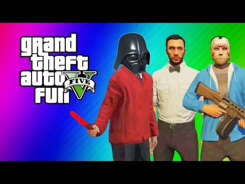 GTA 5 Online Funny Moments Gameplay - Lightsaber Dildo, Gate Glitch, Invincibility from Hookers!