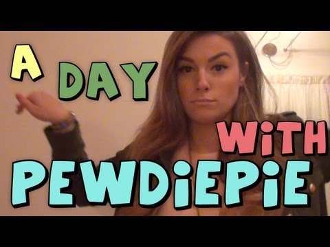 A DAY WITH PEWDIEPIE! (Vlog)