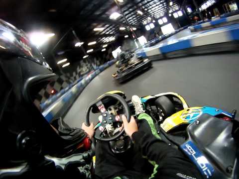 Super Fast Indoor Go Kart Racing GoPro HD