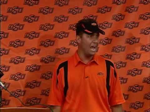 Oklahoma State Football Coach Mike Gundy Upset