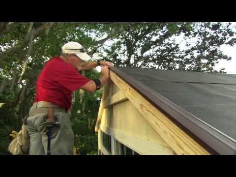 How to Install Roof Shingles on a Shed