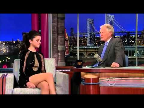 Selena Gomez Saying ''Made Justin Bieber Cry'' On [David Letterman 2013 Interview]