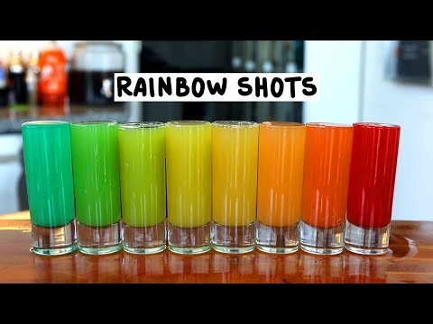 How to make Rainbow Shots! - Tipsy Bartender