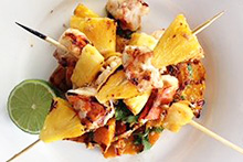 Recipe: Prawn and pineapple skewers (ABC Local - Brisbane)