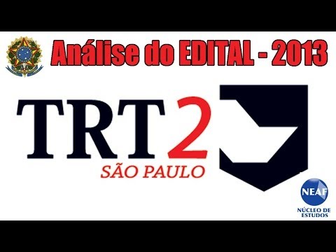 Concurso TRT-2 Edital 2013 (SP)