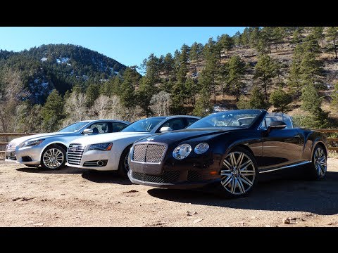 2014 Bentley Continental GT vs Audi A8 TDI vs Lexus LS460 Mashup Review