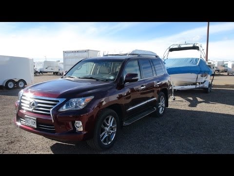 2014 Lexus LX570 0-60 MPH Towing Test