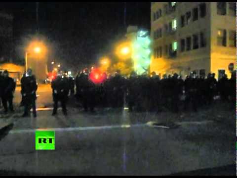 Occupy Oakland Video: Protester shot with rubber bullet for filming cops