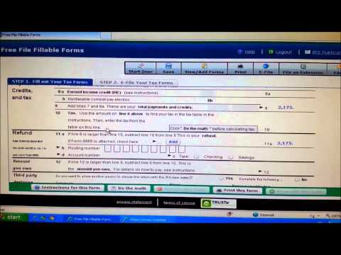 2-  كيف تملاء وثيقة الضرائب How to do tax return 1040 EZ