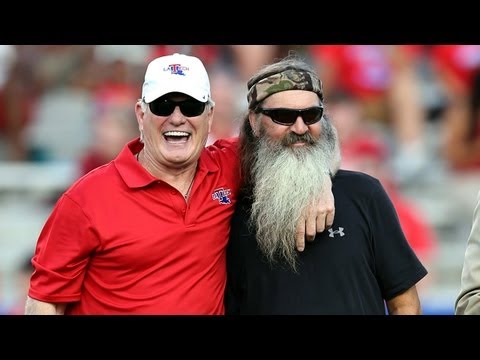 Bradshaw on backing-up Duck Dynasty star Phil Robertson at QB