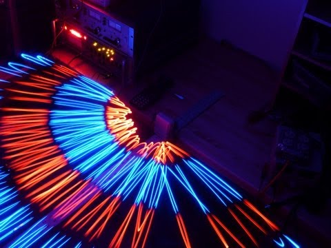 Making sound waves visible with a lock-in amplifier, microphone, and LEDs