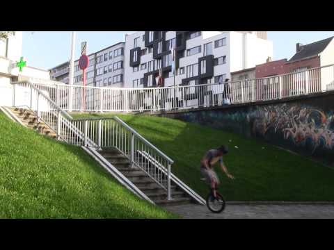 Tim Desmet  2012 - EXTREME UNICYCLE TRICKS