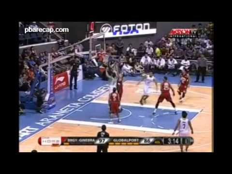 4th Quarter Brgy Ginebra San Miguel vs Global Port Batang Pier January 17, 2014