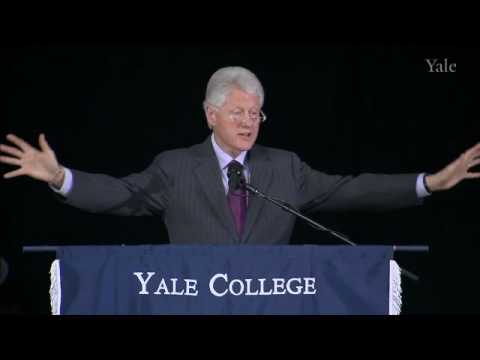 Yale University Class Day Speaker, President Bill Clinton