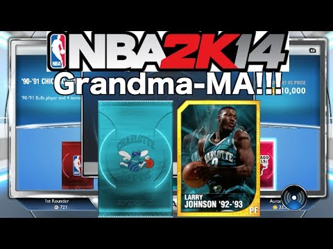 NBA 2K14: MYTEAM Next Gen- Larry Johnson!!! 'Grandmama' 92'-93' Charlotte Hornets! (Xbox One)