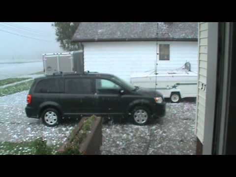 Huge Hail the size of Baseballs - Cardston, Alberta, July 26, 2012