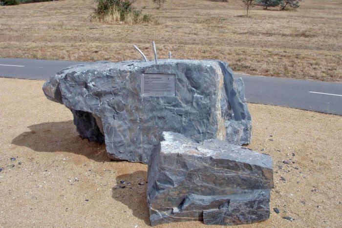 The rock missing from the National Rock Garden.