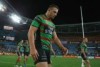 Sam Burgess trudges off after a loss to Manly