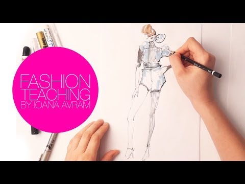 Easy fashion design drawing