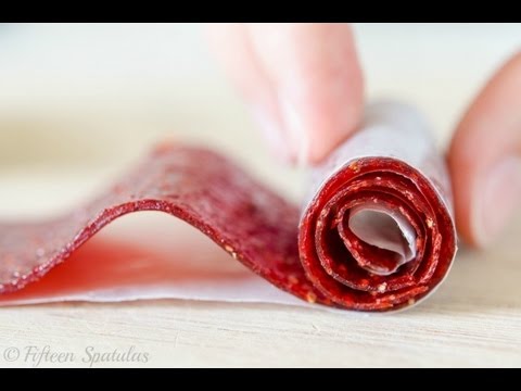 Homemade Strawberry Fruit Rollups Recipe | How to Make Fruit Leather