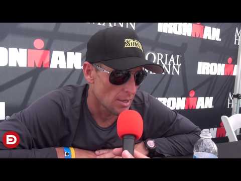 Lance Armstrong Post Race Interview 2012 Ironman 70.3 Texas