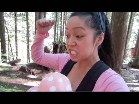 HUNGRY BEAR IN THE WOODS! - April 25, 2013 - itsJudysLife Vlog