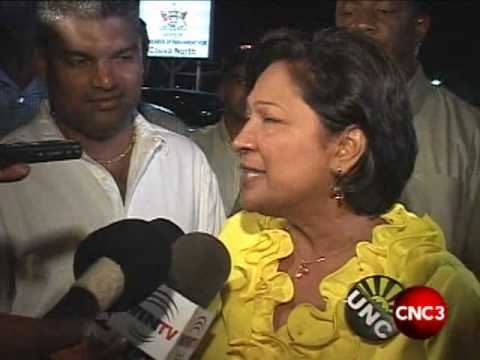 PM Persad-Bissessar comments on Local Government Elections victory.flv