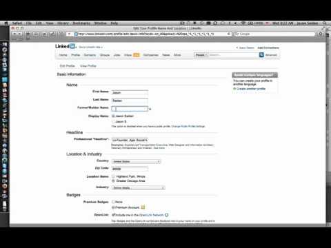 LinkedIn How to: Add Your Maiden Name